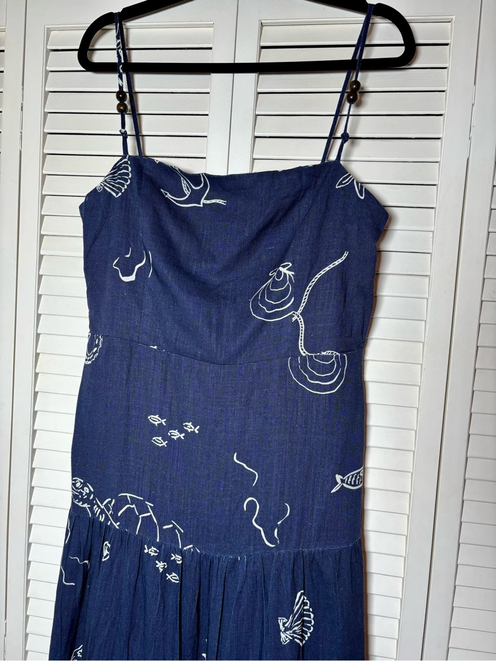 NWT ANAYA Zali Coastal Maritime Few Moda Maxi Dress 12 ,8 , 6 - Picture 8 of 12